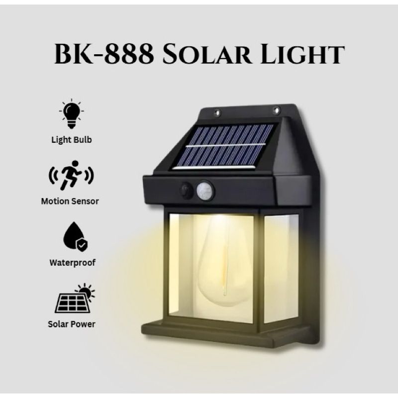 Solar sensor Filament Lamp – Vintage Outdoor Light