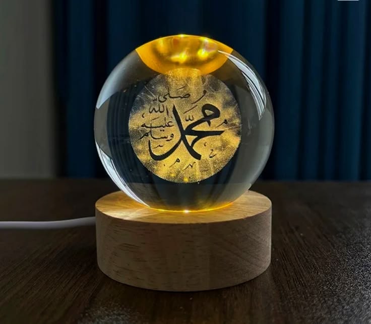 3D Crystal Ball Lamp – LED Galaxy Night Light- Decor Atmosphere Light