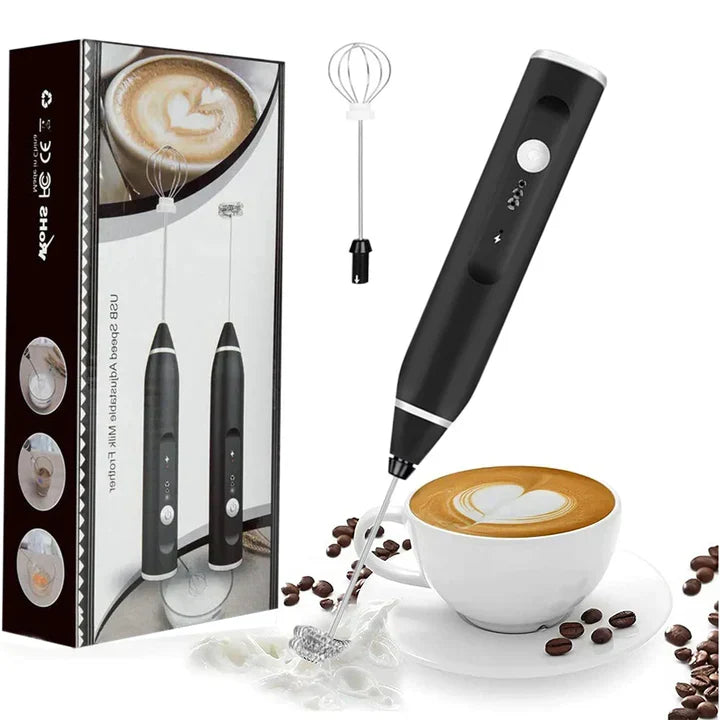Rechargeable Coffee Beater – Instant Milk Frother & Cream Whisk